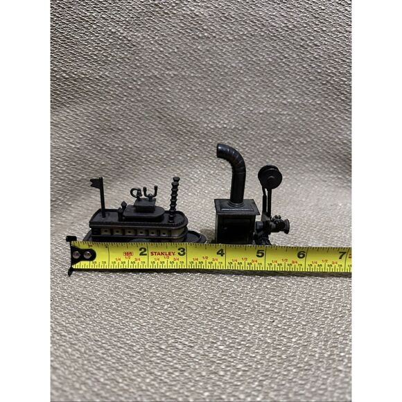 VTG Die Cast Mini Steamboat Paddle Boat and Wood Stove Pencil Sharpeners - Picture 12 of 12